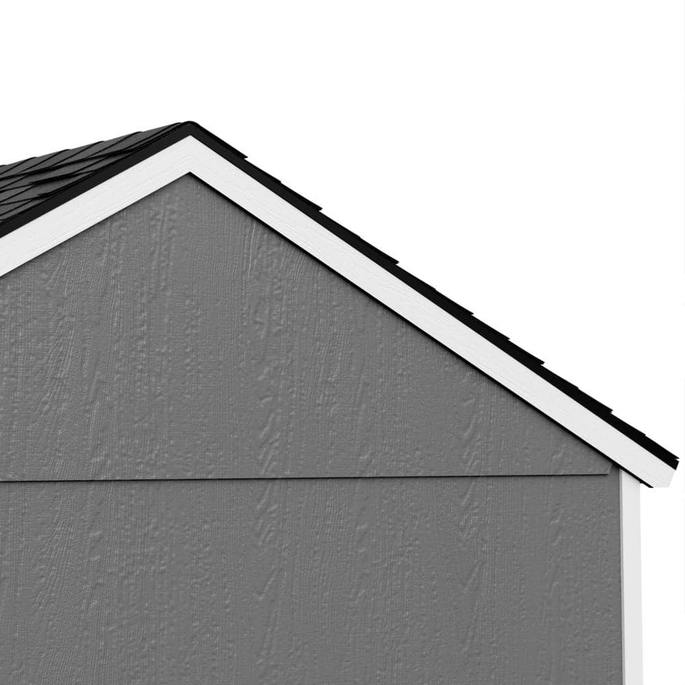 Beige 8' x 10' Pine Wood Storage Shed with Windows