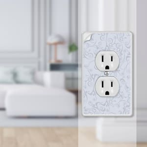 Paper-It 1 Gang Duplex Composite Wall Plate - Uses your Wallpaper