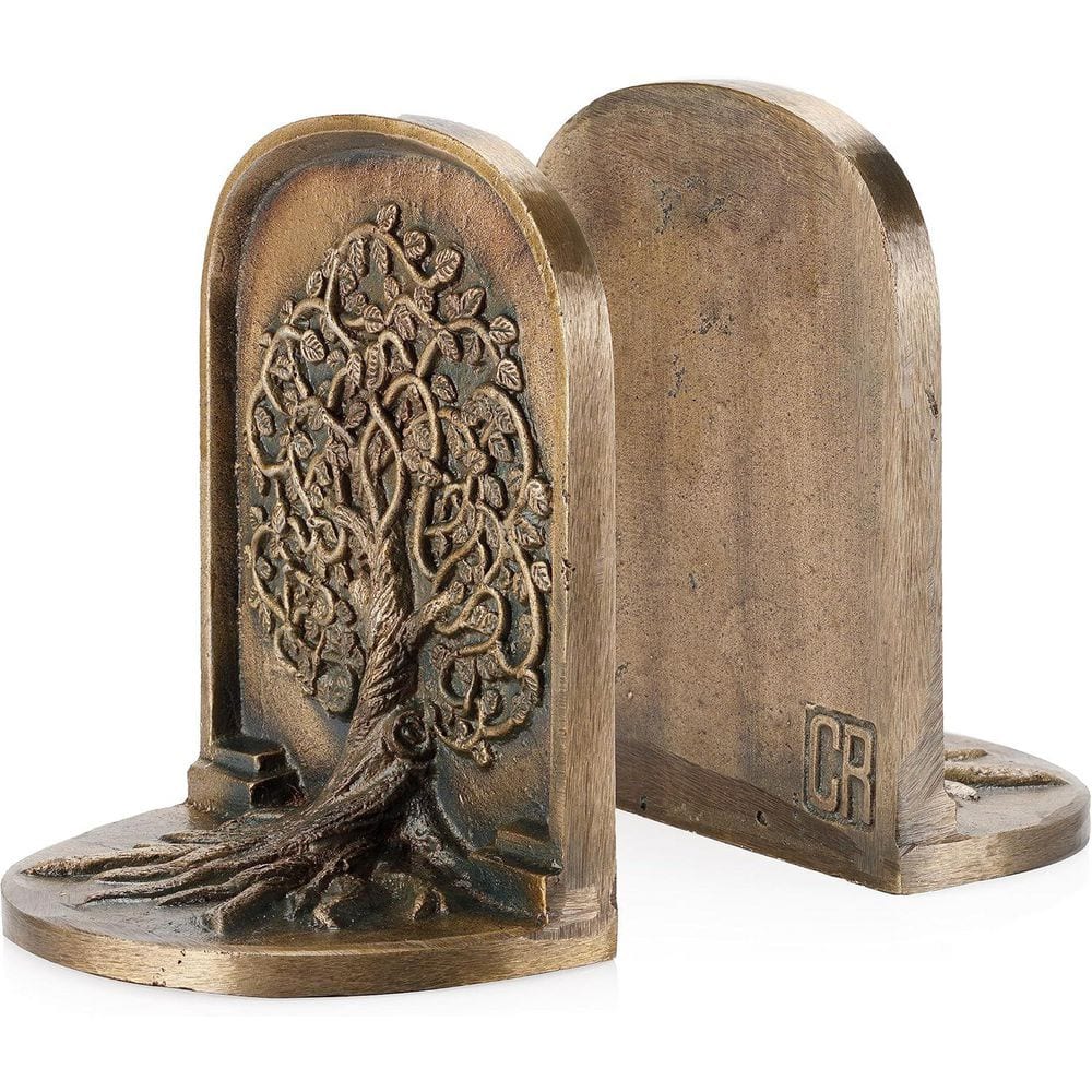 Relaxdays Retro Bookend, Cast Iron, Books, DVDs, Gears, Film Roll