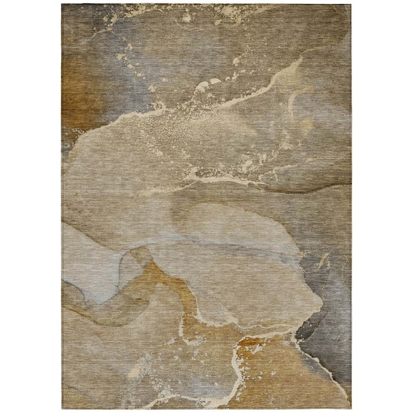 Addison Rugs Chantille ACN517 Brown 8 ft. x 10 ft. Machine Washable Indoor/Outdoor Geometric Area Rug