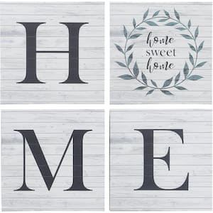 "Home Sweet Home Farmhouse" Canvas Set 30 in. x 30 in.