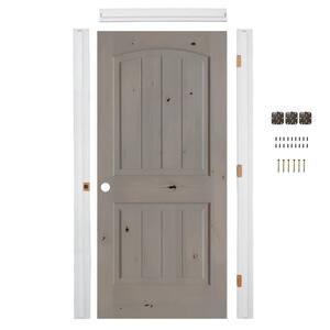 Krosswood Doors Ready-to-Assemble 30 in. x 80 in. Alder 2-Panel Right ...