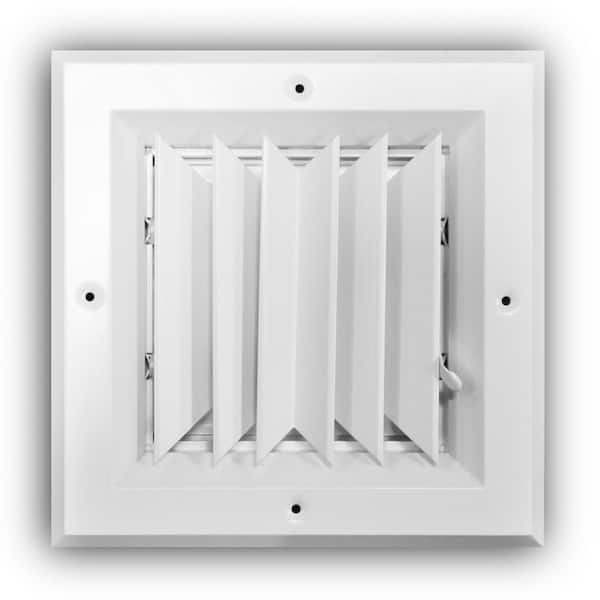 Everbilt 6 in. x 6 in. 2-Way Square Wall/Ceiling Register, White