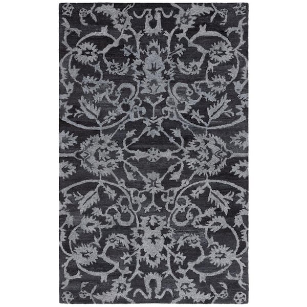 SAFAVIEH Anatolia 5 ft. x 8 ft. Gray Traditional Garden Area Rug