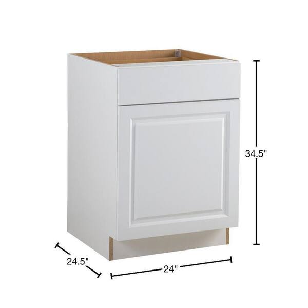 Benton Assembled 12x34.5x24.5 in. Base Cabinet with Soft Close Full Extension Drawer in White Benton Assembled 12x34.5x24.5 in. Base Cabinet with Soft Close Full Extension Drawer in White