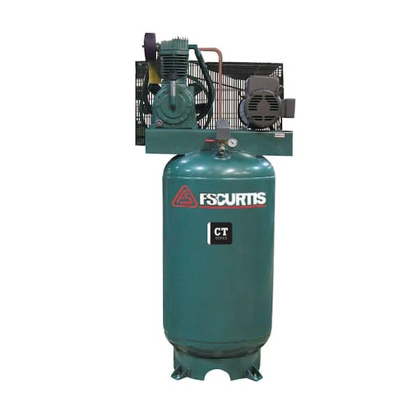 FS-Curtis 80 Gal. 5 HP Vertical 2-Stage Air Compressor with Magnetic Starter