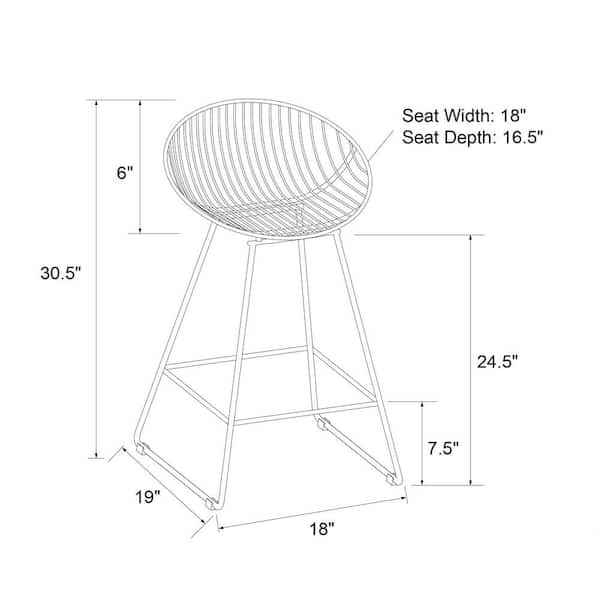 ellis wire counter stool