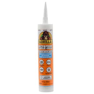 10 Oz. Waterproof Caulk and Seal 100% Silicone Sealant White (12-Pack)
