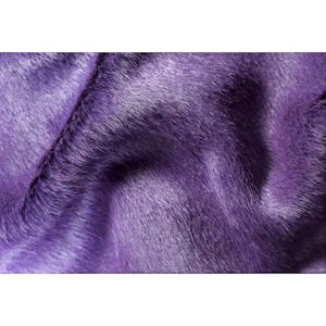 Josephine Purple 5 ft. x 7 ft. Specialty Cowhide Area Rug
