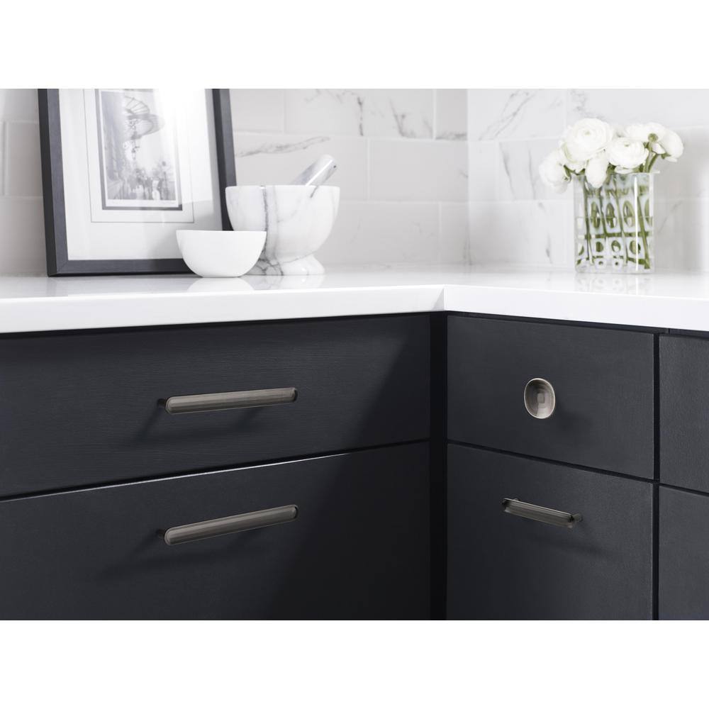 Polished Nickel Modern Bar Pull with Mounting Hardware