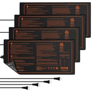10 in. x 20.75 in. Seedling Mat Heat Mats MET-Certified Waterproof Heating Pad (4-Pack)