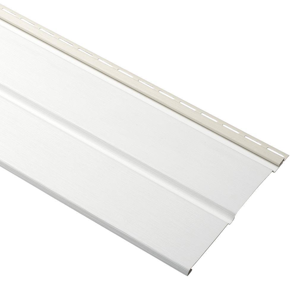 Economy D5 10.75 in. x 12 ft. White Vinyl Solid Soffit EVSD5N 04 - The ...