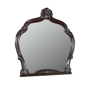 46.75 in. x 2 in. Novelty Wooden Frame Brown Dresser Mirror