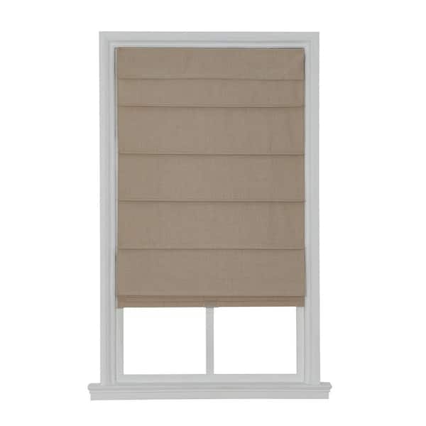 Home Decorators Collection Cordless Blackout Fabric Roman Shade 31X64 Linen