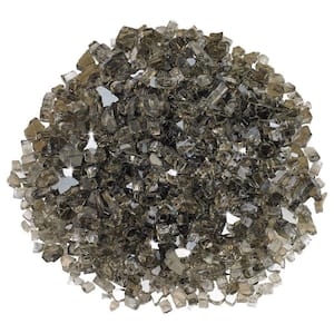 1/4 in. Bronze Reflective Fire Glass 10 lbs. Bag