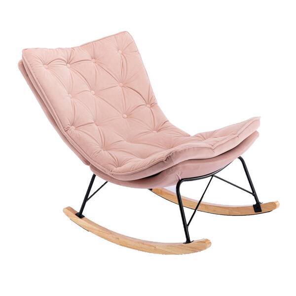 small pink rocking chair