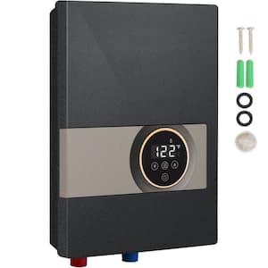 Instant Water Heater, 13. 8kw Electric Tankless Water Boiler, Digital Temperature Display, 24-Hour Water Supply