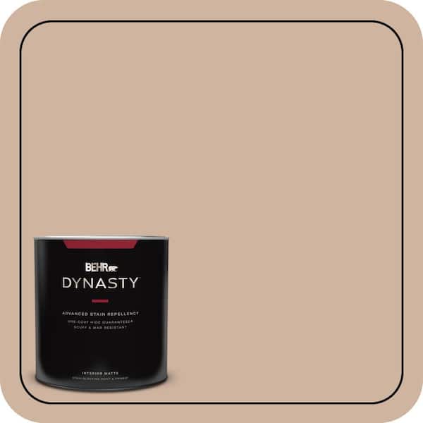 BEHR DYNASTY 1 qt. #BNC-01 Bauhaus Buff Matte Interior Stain-Blocking Paint and Primer