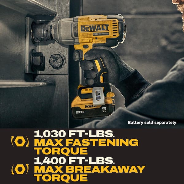DEWALT 20V MAX Lithium-Ion Cordless 1/2 in. Impact Wrench Kit