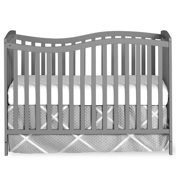 Dream On Me Chelsea Steel Grey 5-in-1 Convertible Crib