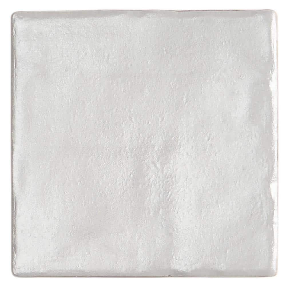 Amagansett 4" x 4" White Ceramic Wall Tile Set