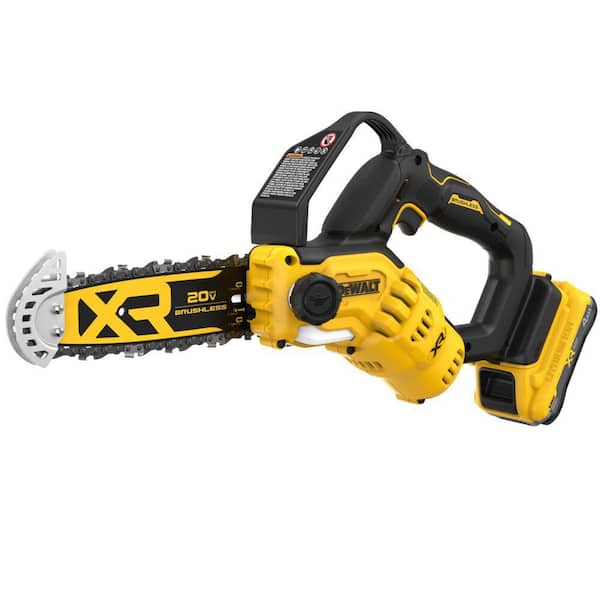 20-Volt MAX 8 in. Brushless Cordless Battery Powered Pruning Mini Chainsaw Kit with 4.0 Ah Battery and Charger