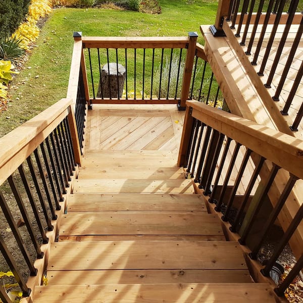 NUVO IRON 26 in. x 3/4 in. Galvanized Square Balusters (10-Pack)