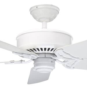 Panama DC 54 in. Indoor Snow White Ceiling Fan with Remote