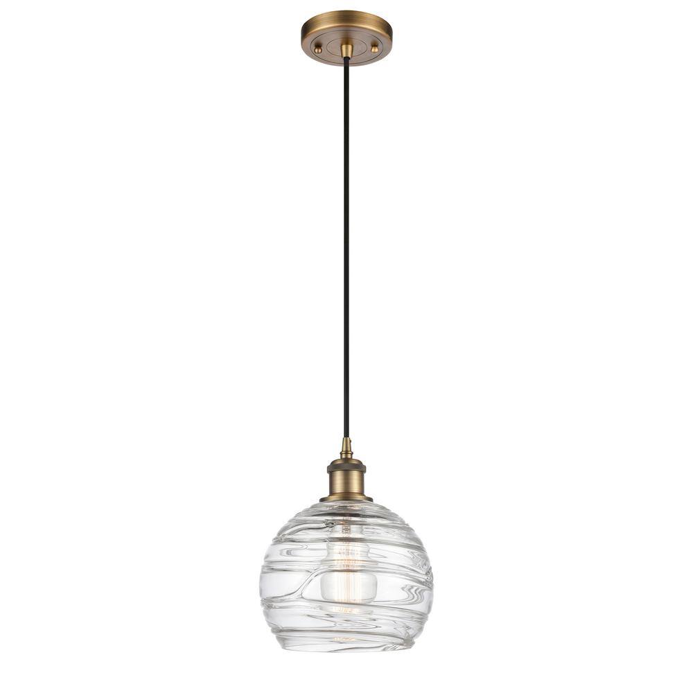 Ballston Mini Globe 10" Brass & Glass Indoor/Outdoor Pendant Light