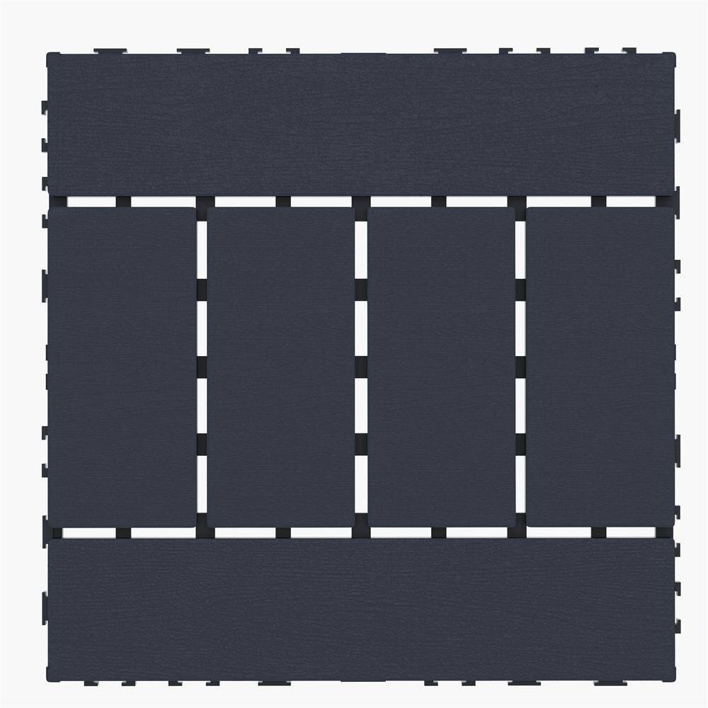 Quick Deck Tile, 1 ft. x 1 ft. All Weather Plastic Outdoor Waterproof Inter