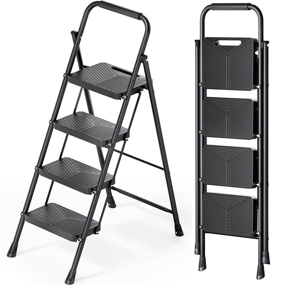 4 ft. Metal Lightweight Step Ladder (9 ft. Reach) with Anti-slip Pedals, 500 lbs. Load Capacity Type IAA Duty Rating price history on PriceWatchPro