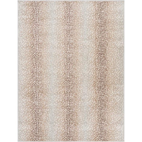 Livabliss Pablo Camel/Light Gray 6 ft. 7 in. x 9 ft. Area Rug