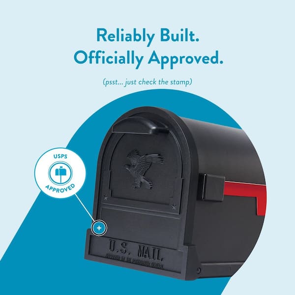 Architectural Mailboxes Arlington Textured Black, Large, Steel