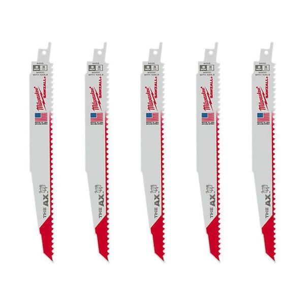SAWZALL Wood and Metal Cutting Bi-Metal Reciprocating Saw Blade Set W/ AX Blades (15-Piece)