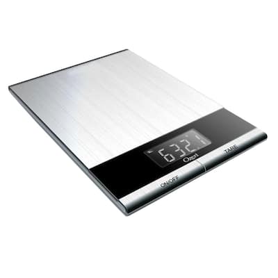 Ultra Thin Professional Digital Kitchen Food Scale in Elegant Stainless Steel