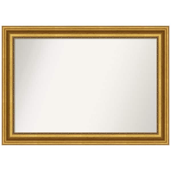 Parlor Gold 41.75 in. W x 29.75 in. H Rectangle Non-Beveled Framed Wall Mirror in Gold