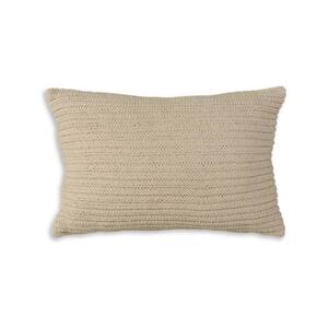 Brown Cotton 22 in. X 7 in. Throw Pillow (Set of 4)