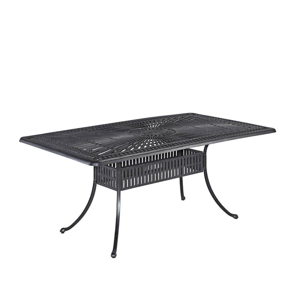 Grenada Charcoal Cast Aluminum Outdoor Dining Table