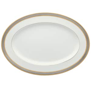 Brilliance 16 in. (White) Bone China Oval Platter