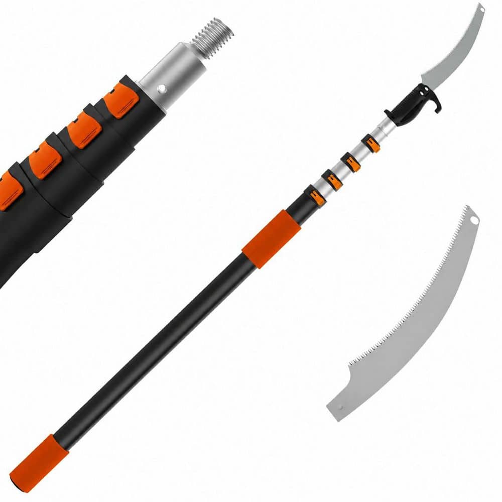 19 in. Carbon Steel Blade Pruning Saw for Tree Trimming, 26FT Telescoping Extension Pole for High Branches price history on PriceWatchPro