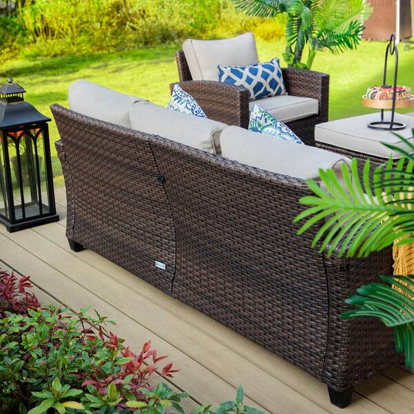 Orleans rattan 6 online seater