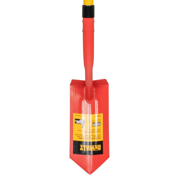 DEWALT 49 in. Fiberglass Handle Carbon Steel Clean-Out Shovel