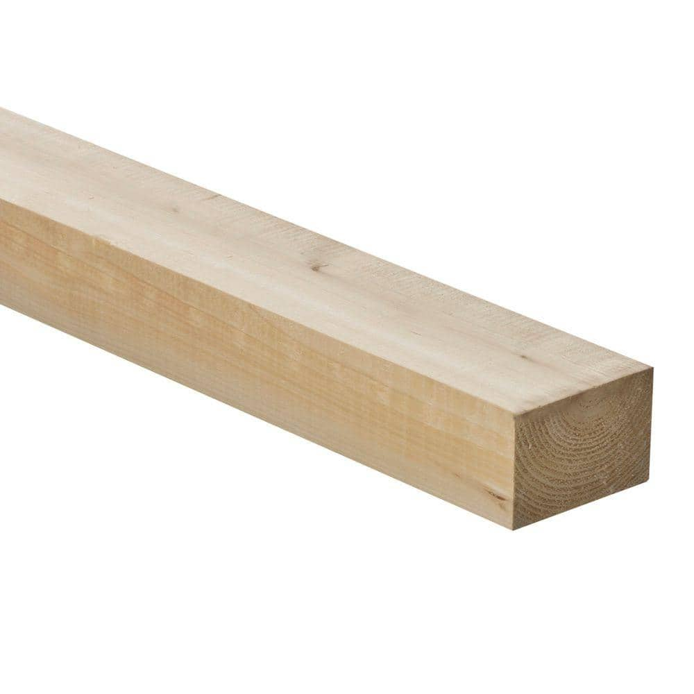 2 in. x 2 in. x 8 ft. Premium S4S Cedar Lumber 0510820 - The Home