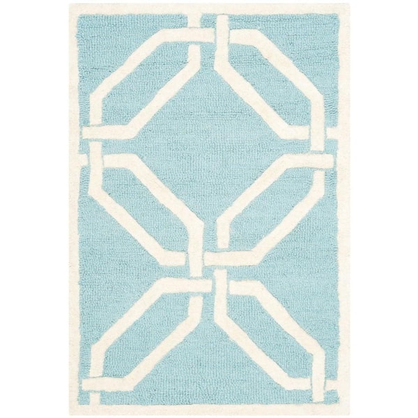 SAFAVIEH Cambridge Light Blue/Ivory 2 ft. x 3 ft. Area Rug