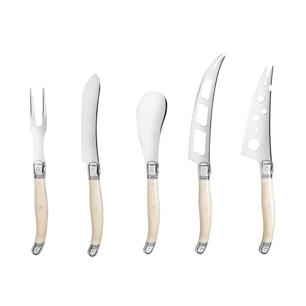 French Home French Home Laguiole 5-Piece Artisan Cheese Knife Set With Handles (Set of 5)