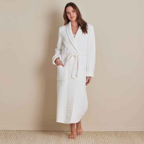 The Company Store Company Cotton Air Layer Women's Extra Small White Cotton Robe