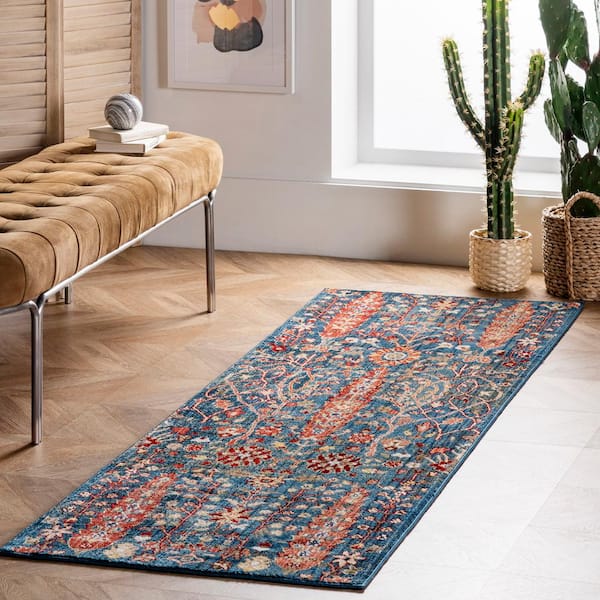 Noori Rug Karabag Socorro Rug - Brown/Blue 4'2 x 6'0