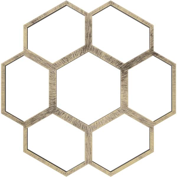 Ekena Millwork 3/4 in. x 22 in. x 22 in. Florin Architectural Grade PVC Pierced Ceiling Medallion