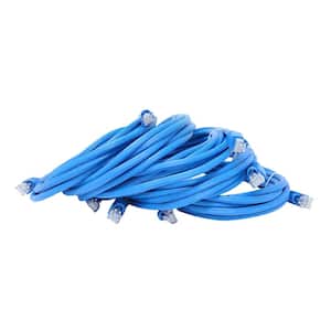 7 ft. Cat 6 Amp 10Gb UTP Cable, Blue (5-Pack)