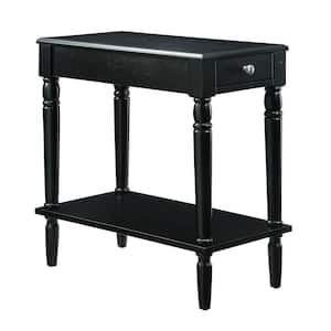 French Country Black No Tools Chairside Table